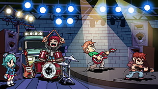 four members anime band wallpaper, Scott Pilgrim vs. the World HD wallpaper