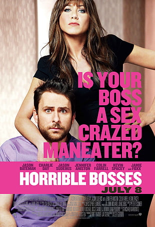 Horrible Bosses movie poster, Jennifer Aniston, movies, Horrible Bosses