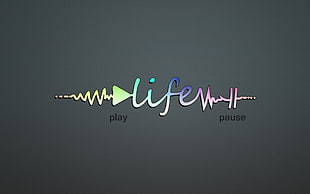 Life logo, life, dead HD wallpaper