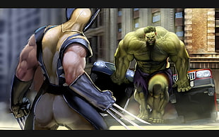Wolverine and Hulk wallpaper