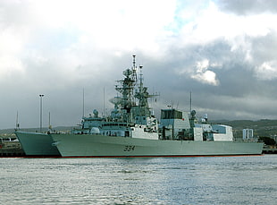 gray metal battleship, Royal Canadian Navy, pearl harbor, Canada, military