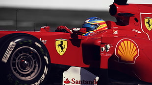 red Ferrari Formula 1 car, Formula 1, Scuderia Ferrari