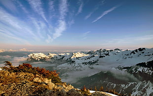 landscape photography of snowy mountain during daytime