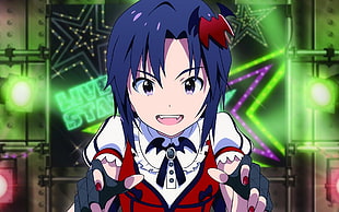 black haired female anime character screenshot