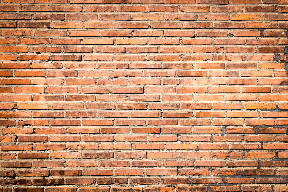 brown brick wall HD wallpaper