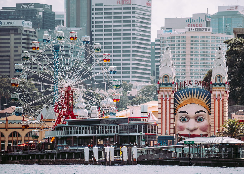 Luna Park photography HD wallpaper