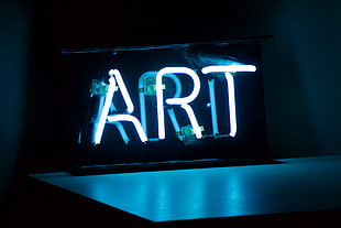 ART Neon letter decor HD wallpaper