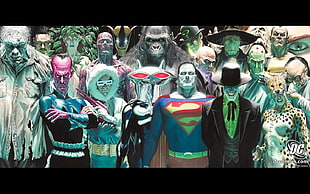 DC digital wallpaper, DC Comics, villains, Bizarro, Joker