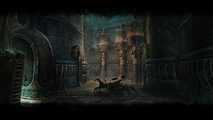 monster near buildings digital wallpaper, The Elder Scrolls Online, mmorpg, fantasy art, artwork HD wallpaper