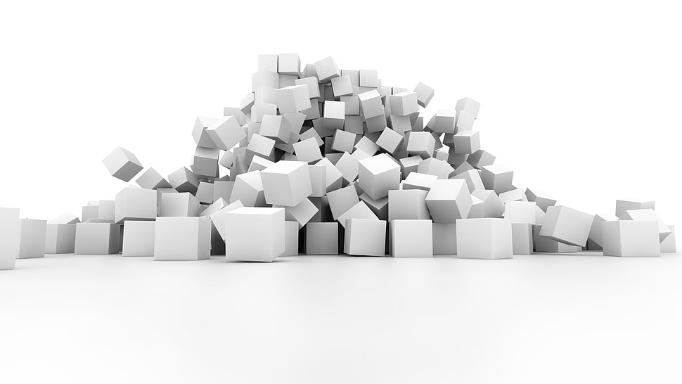 stack of boxes photo HD wallpaper