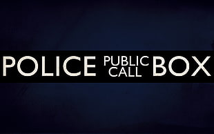 Police Public Call Box text HD wallpaper