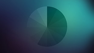 round white paper digital wallpaper, simple, gradient, space