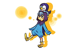 female character illustration, Pokémon, Hitec, humanized, Gijinka