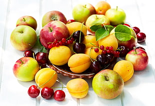 assorted faux fruit lot, food, fruit HD wallpaper