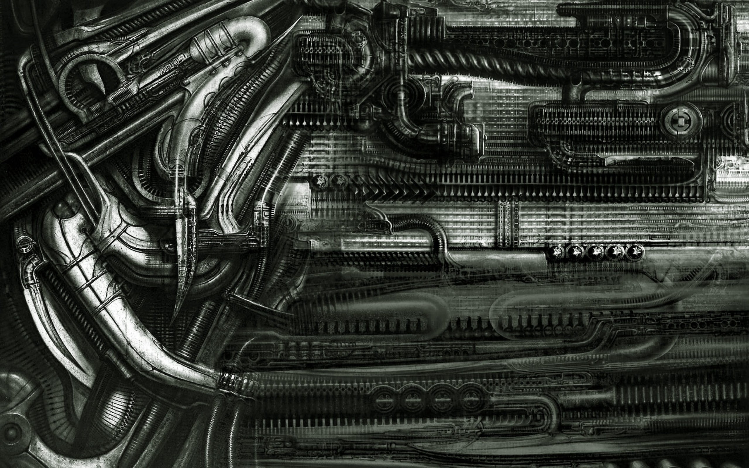 H R Giger Abstract Surreal Machine Hd Wallpaper Wallpaper Flare