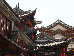 brown and red buildings, Asia, architecture, building, ancient