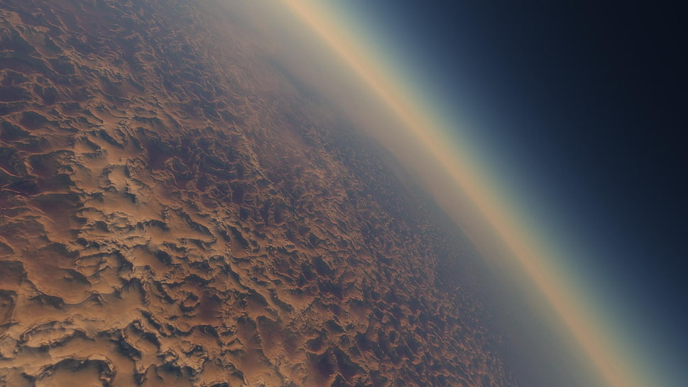 dessert field, space HD wallpaper