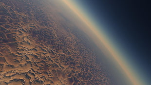 dessert field, space