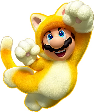 yellow and white animal plush toy, Super Mario, video games HD wallpaper