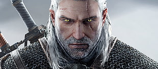 Witcher 3 Wild Hunt character digital wallpaper, The Witcher 3: Wild Hunt, Geralt of Rivia, video games