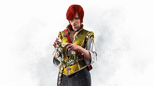 red haired ilustraiton