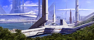 gray spaceship illustration, Mass Effect, normandy sr-1, video games