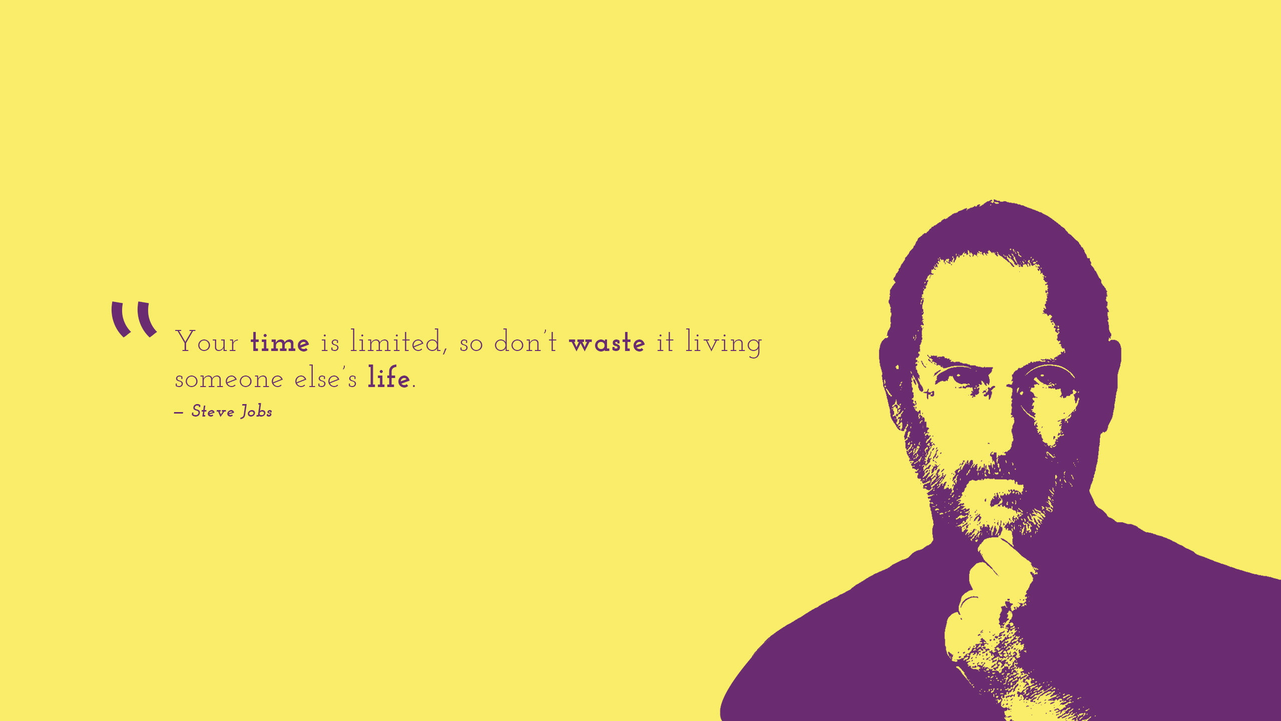 Steve Jobs illustration with quote letter HD wallpaper | Wallpaper Flare