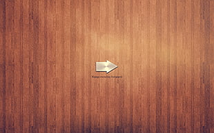 brown wooden 2-door cabinet, motivational, wooden surface, arrows (design), minimalism HD wallpaper