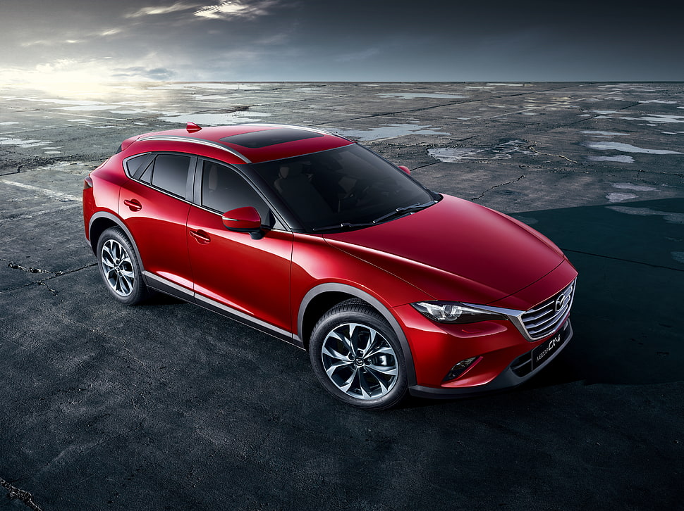 Mazda,  Cx-4,  Red,  Side view HD wallpaper