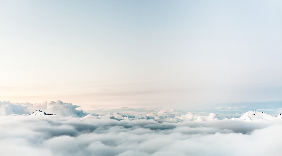 white clouds, sky, clouds HD wallpaper