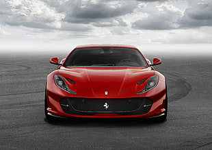 red Ferrari super car