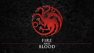 The Game of Thrones House of Targaryen logo, Game of Thrones, sigils, House Targaryen