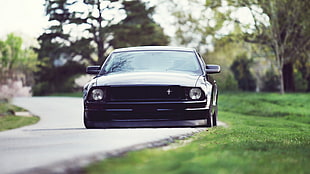 black Ford mustang