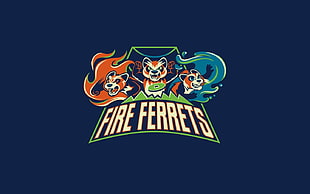 Fire Ferrets logo, The Legend of Korra, minimalism