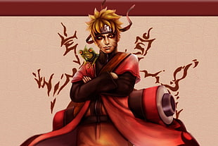 Naruto Uzumaki character painting, Naruto Shippuuden, manga, anime, Uzumaki Naruto HD wallpaper