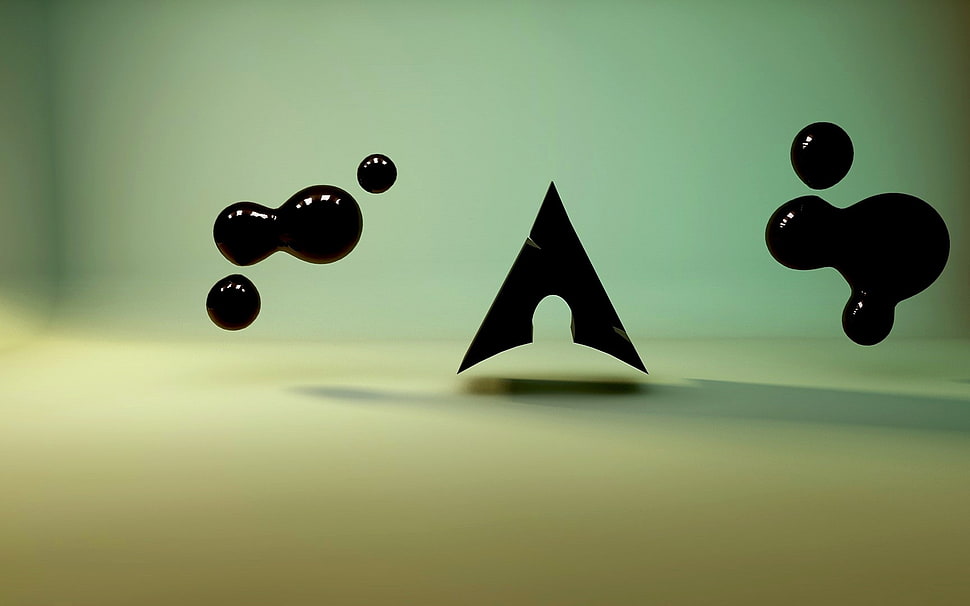 black abstract artwork HD wallpaper