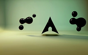 black abstract artwork
