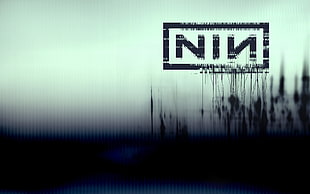 black and white bridge painting, Nine Inch Nails