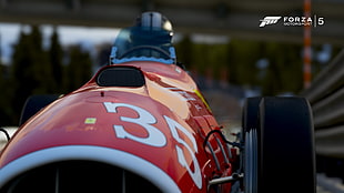 red and black Formula 1, video games, Forza Motorsport, car, Ferrari HD wallpaper