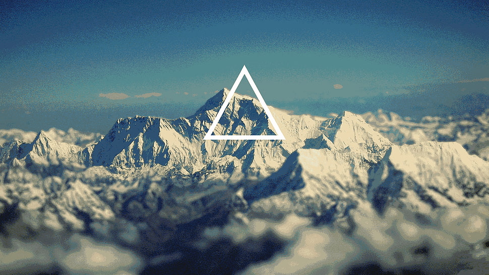 snow covered mountain HD wallpaper