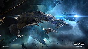 Eve Online game cover, EVE Online, PC gaming, science fiction