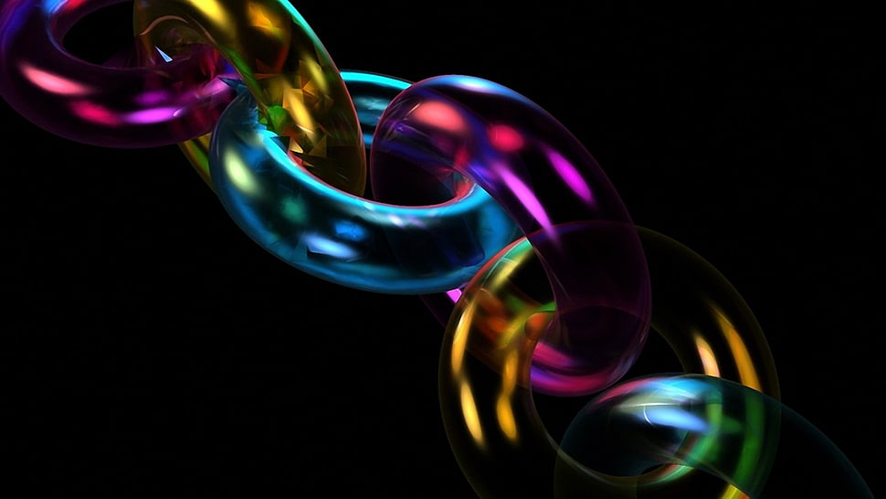 multicolored chain wallpaper HD wallpaper
