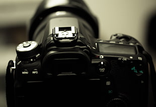 black DSLR camera, camera, Canon