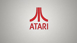 Atari logo, minimalism, logo, Atari, brands