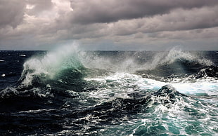 sea waves, nature HD wallpaper