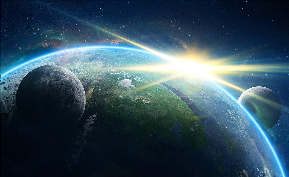 Earth planet photo HD wallpaper
