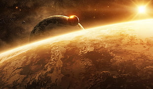 photo of solar system HD wallpaper