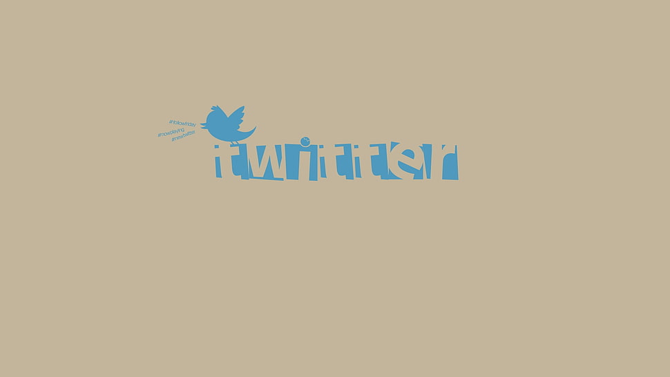 Twitter logo HD wallpaper