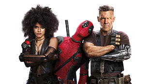 Deadpool illustration, Deadpool 2, Domino, Deadpool