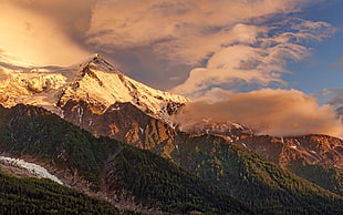 photo of mountains, nature, landscape, Alps, sunset